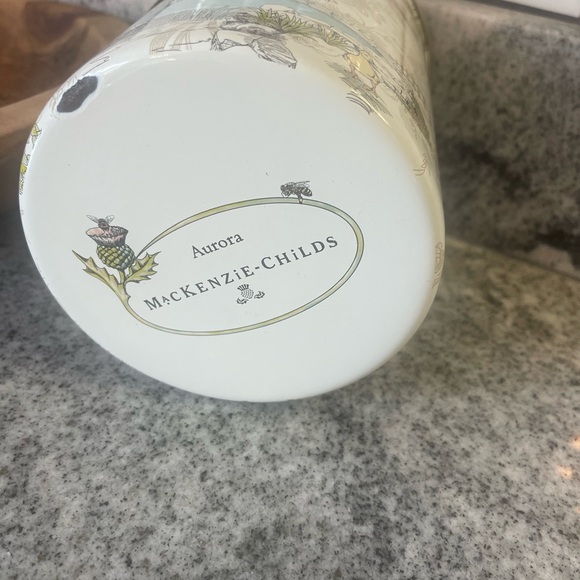 MacKenzie-Childs Scenic utensilHolder - rare retired pattern- Aurora Farm - Picture 2 of 3